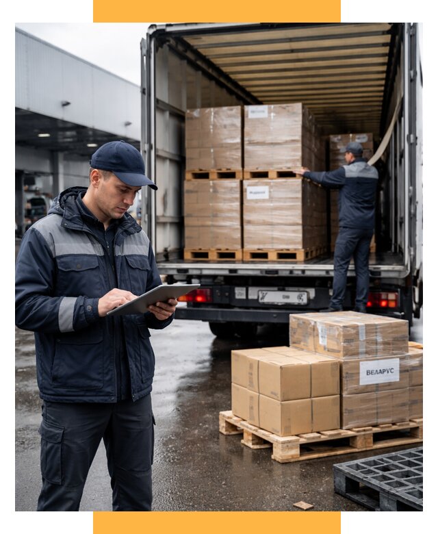 Доставка грузов из Беларуси от 15414 р. логистика СетСервис-Рлв