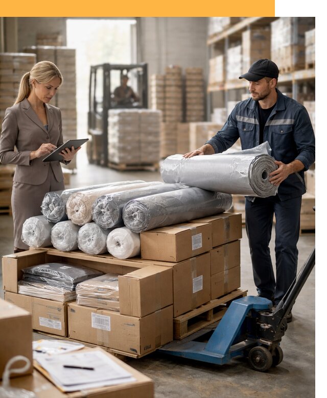 Перевозка текстиля по миру от 15414 руб. с таможней и страхованием