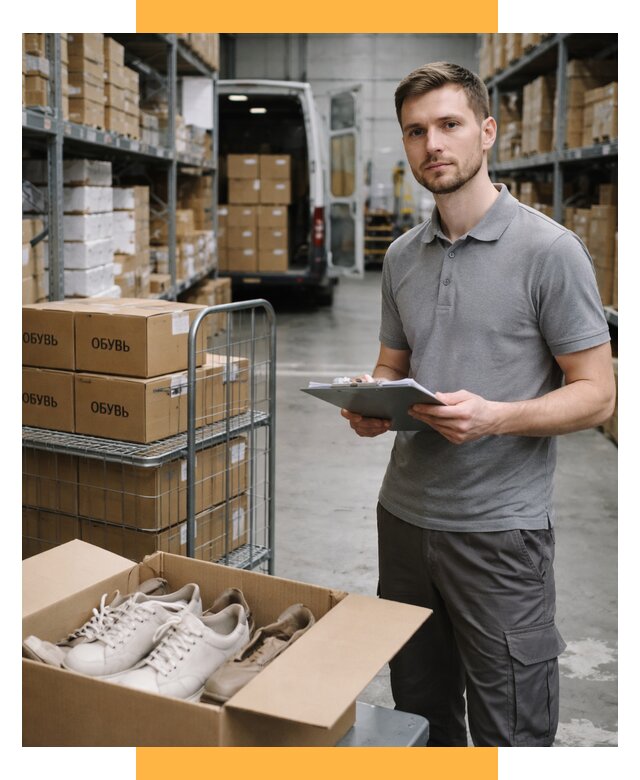 Доставка обуви из Китая и Турции от 4624 р. СетСервис-Рлв