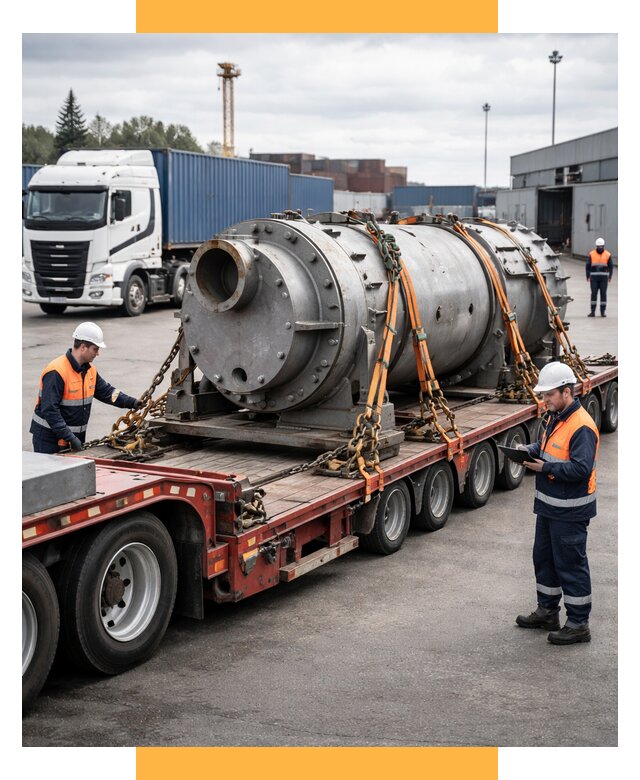 Перевозка тяжеловесных грузов под ключ от 154140 р. | СетСервис-Рлв